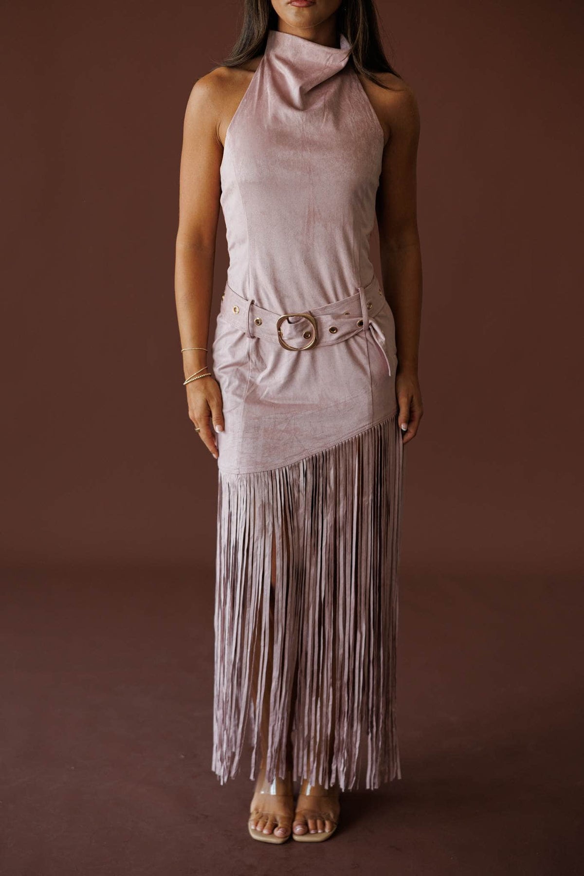 West Of Sunset Suede Dress