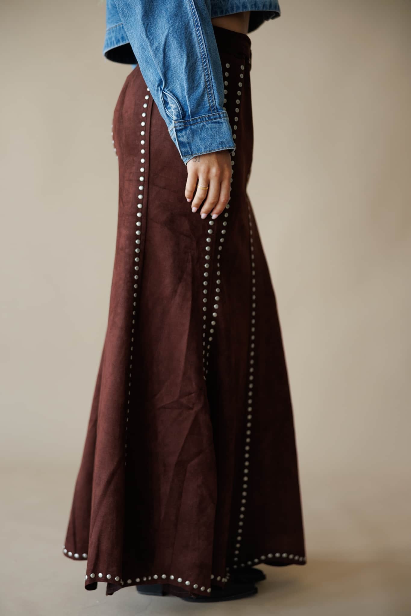 Whiskey Business Studded Skirt