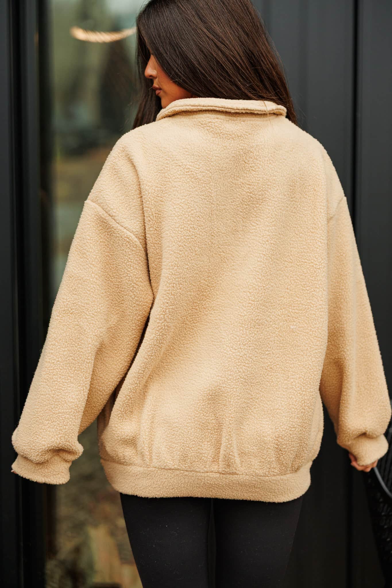 Teddy Polo Fleece Sweatshirt