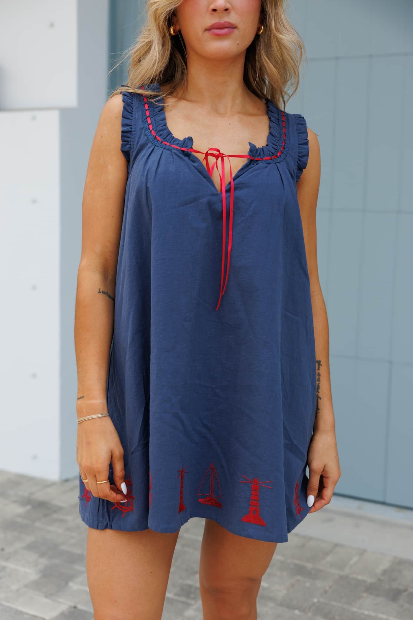 Anchors Away Mini Dress
