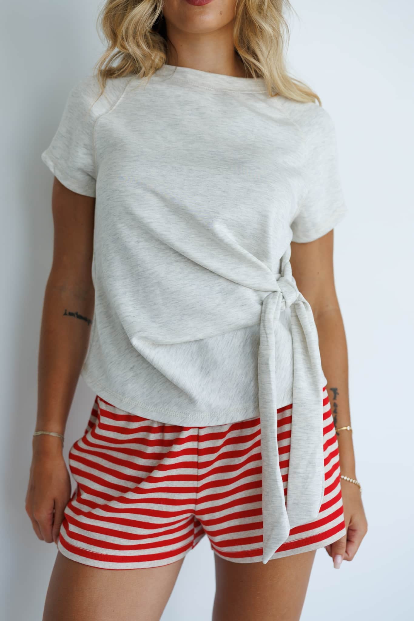 Side Note Wrap Top