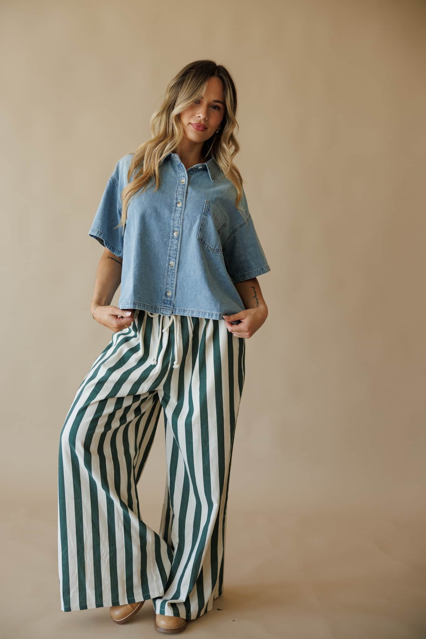 Jordan Denim Shirt Top
