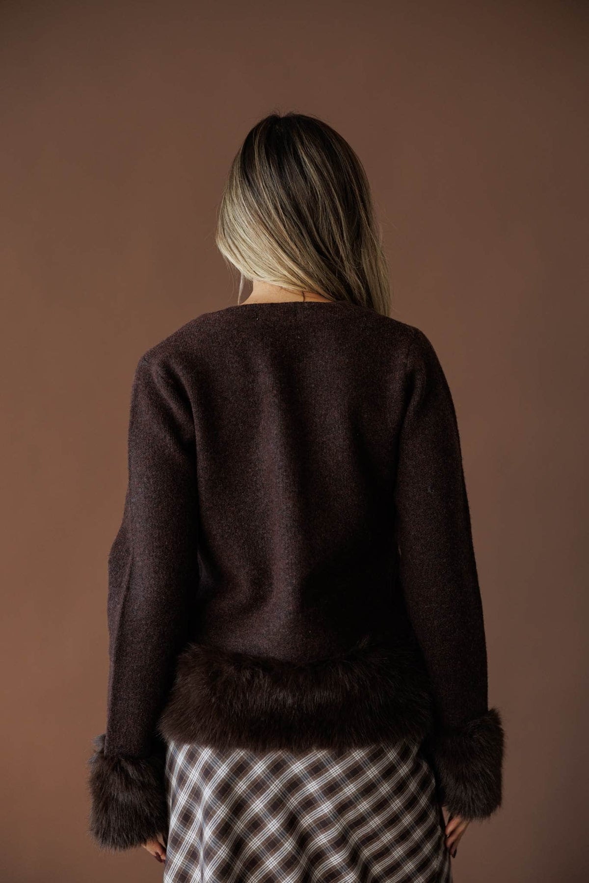 Fur trim jacket