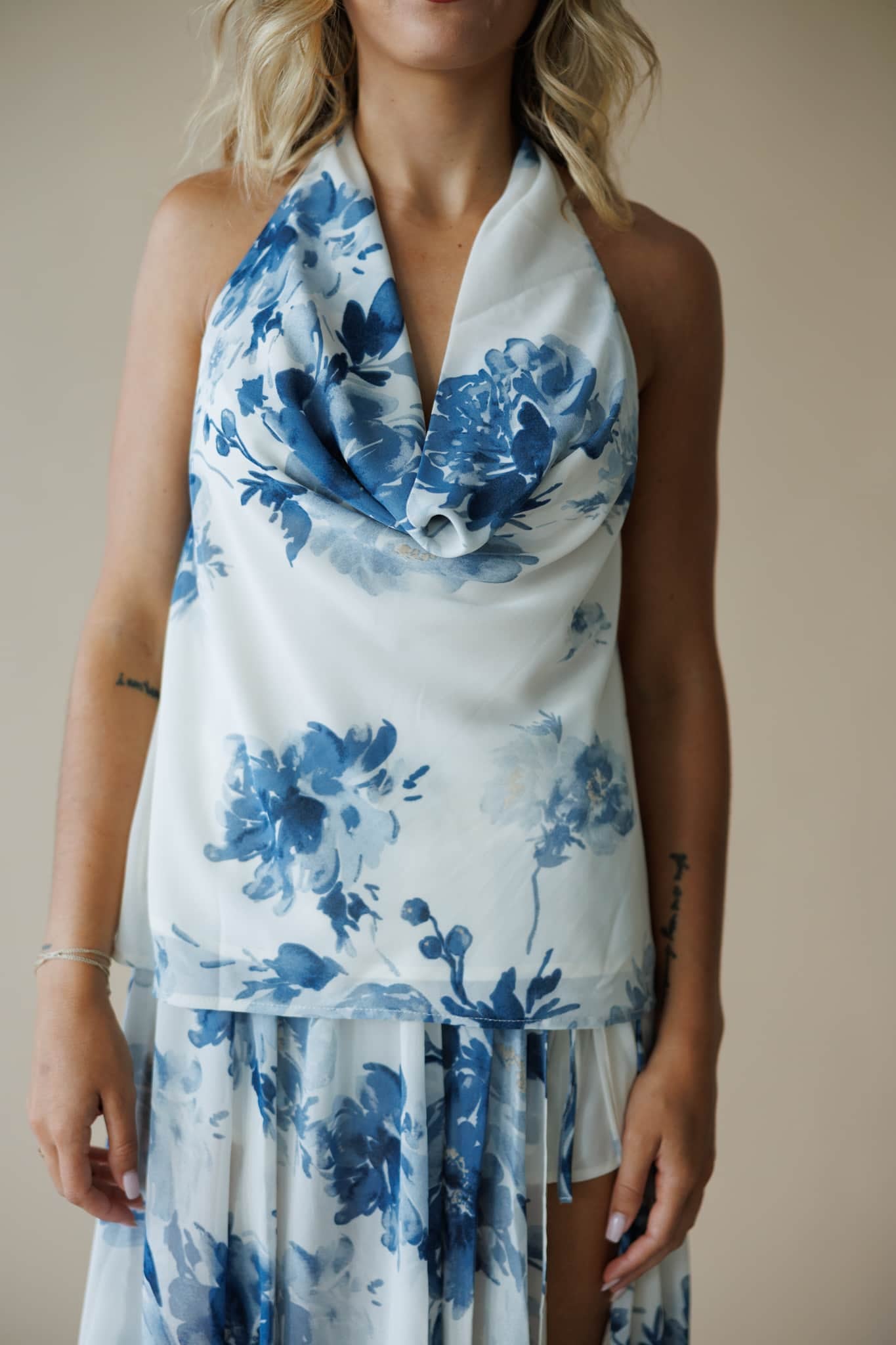 Brushstroke Blooms Top