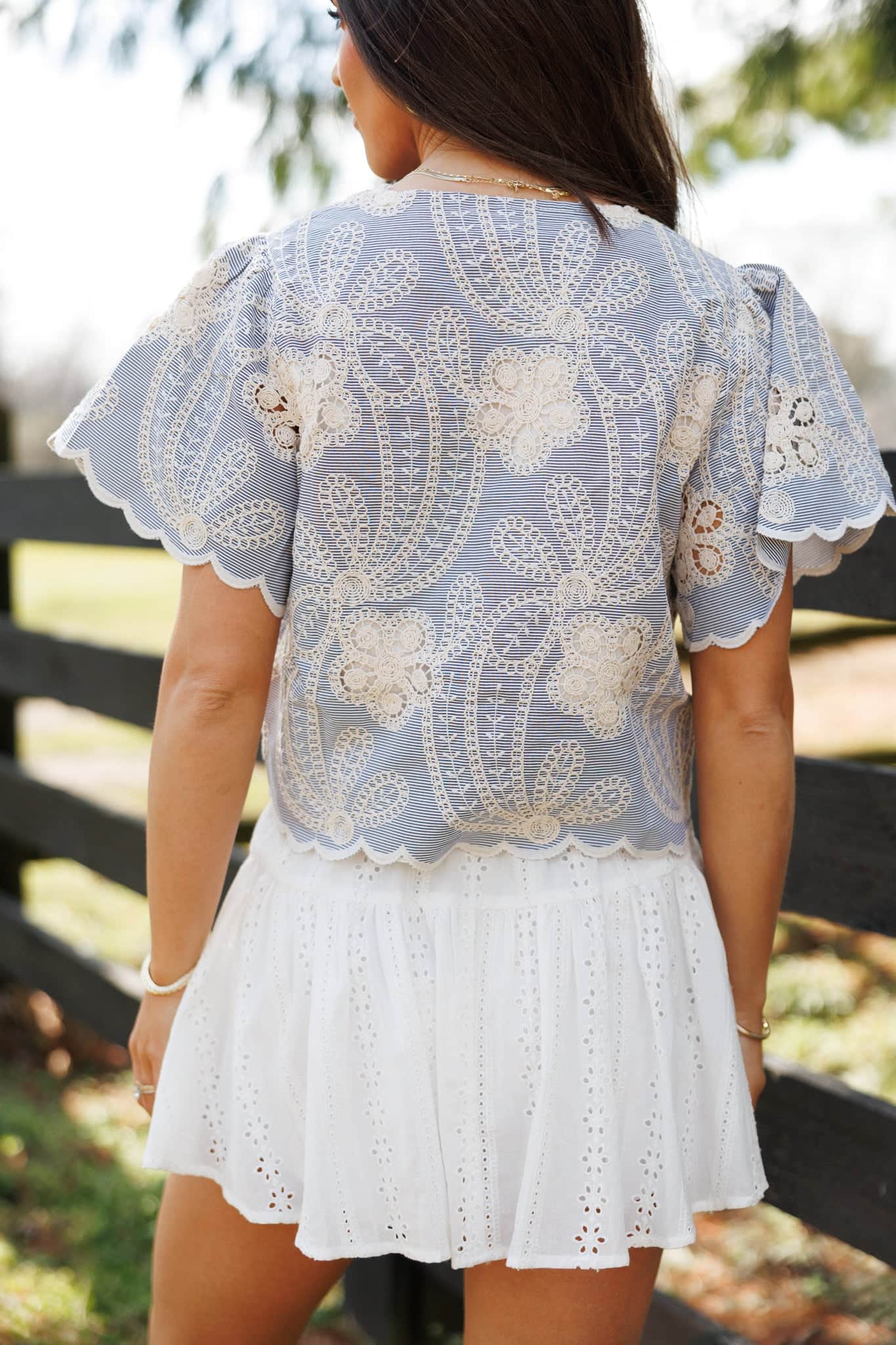 Colette Embroidered Top