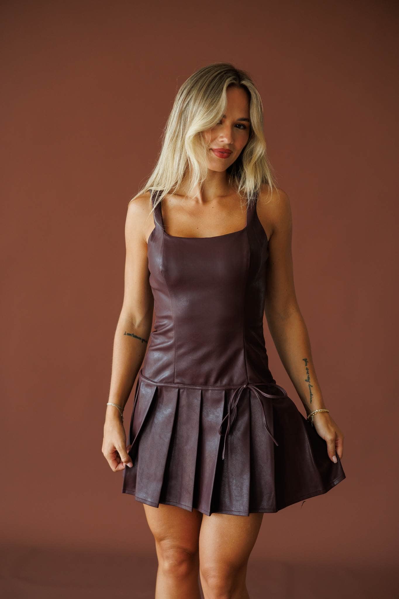 Cover Girl Leather Dress