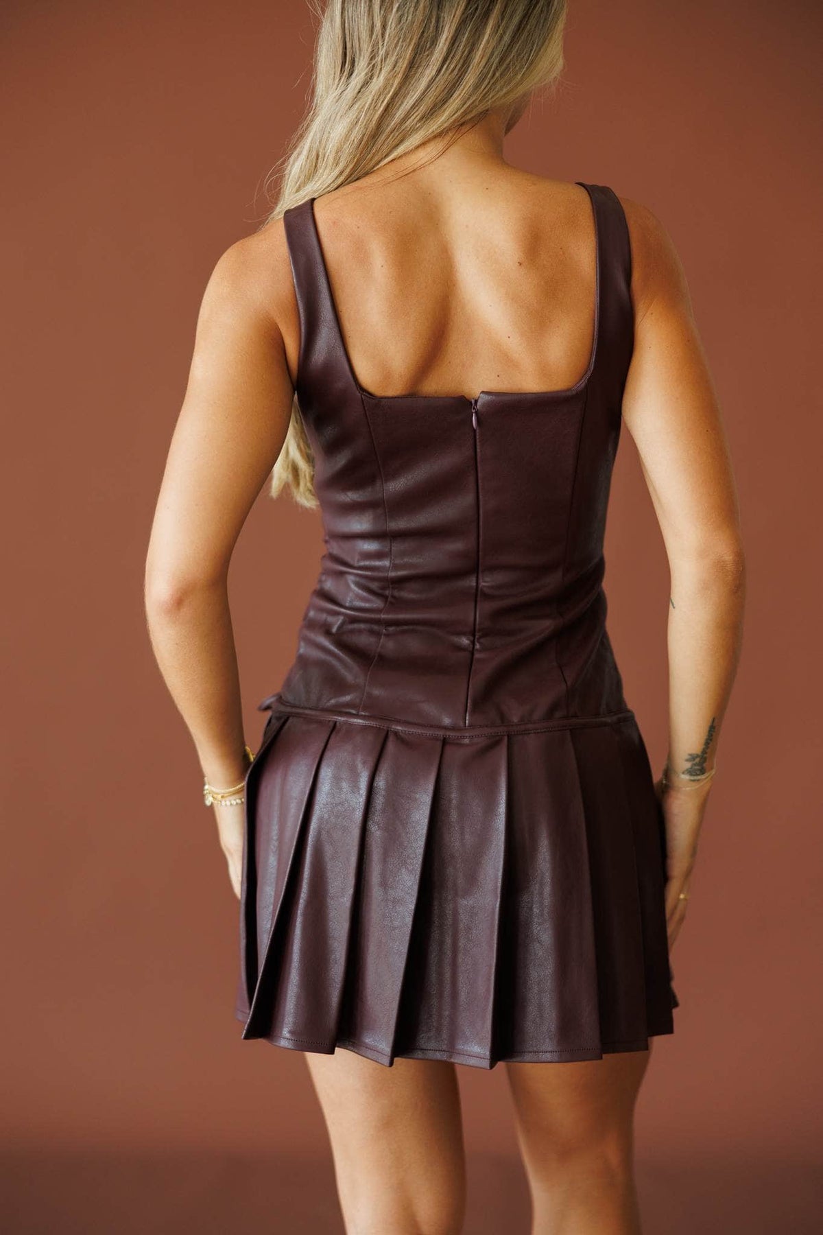 Cover Girl Leather Dress