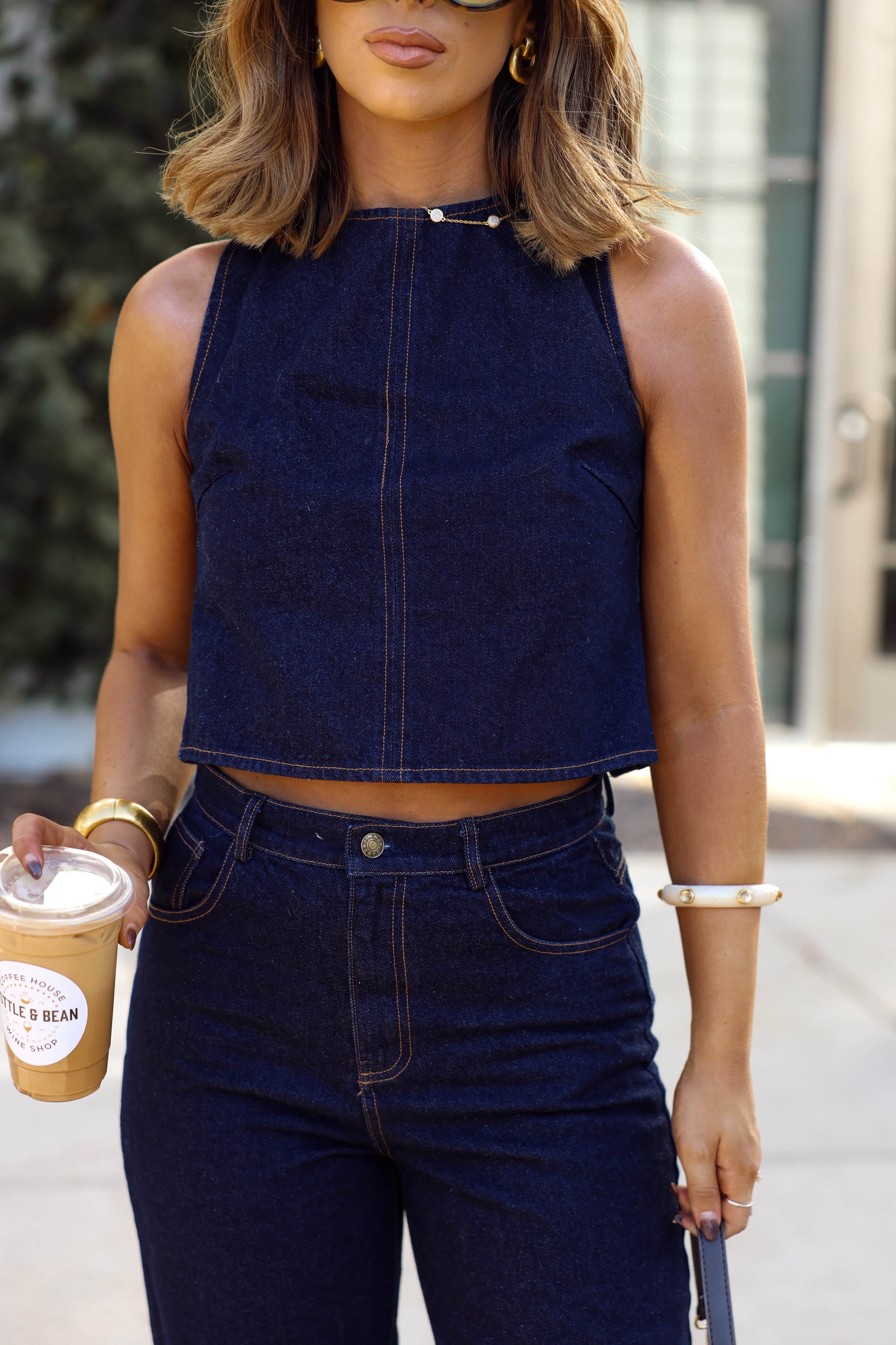 Crossroads Denim Top