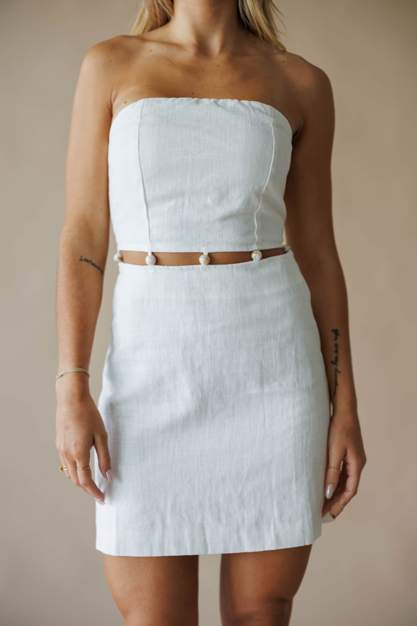 White Lotus Mini Dress
