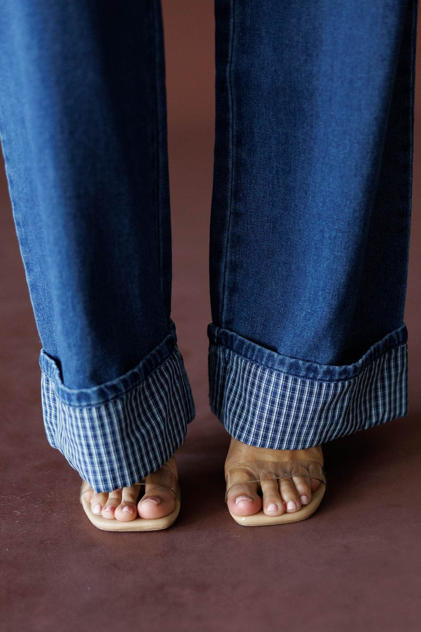 Hadley Mid Rise Cuff Denim