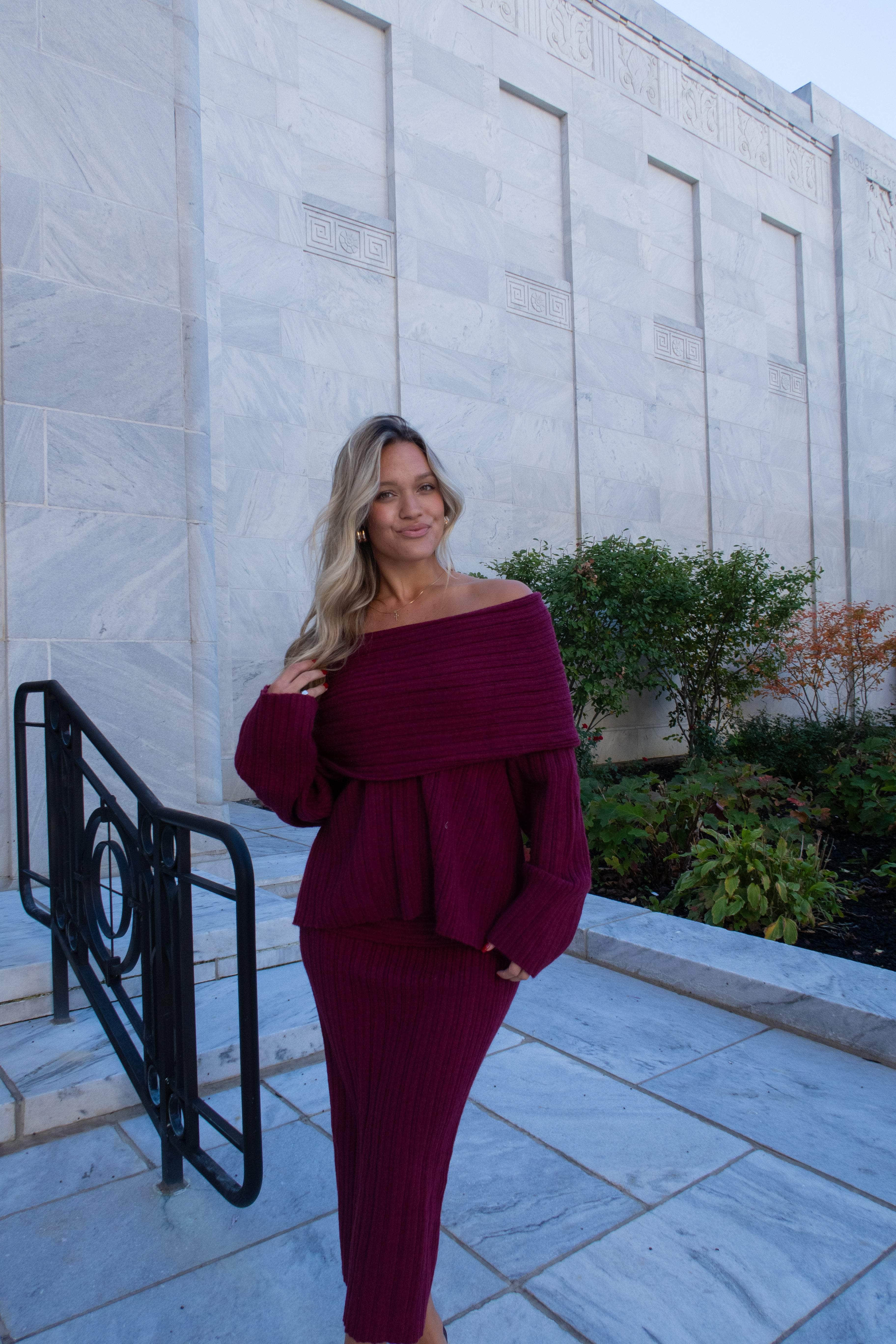 Harvest Wine Sweater Skirt