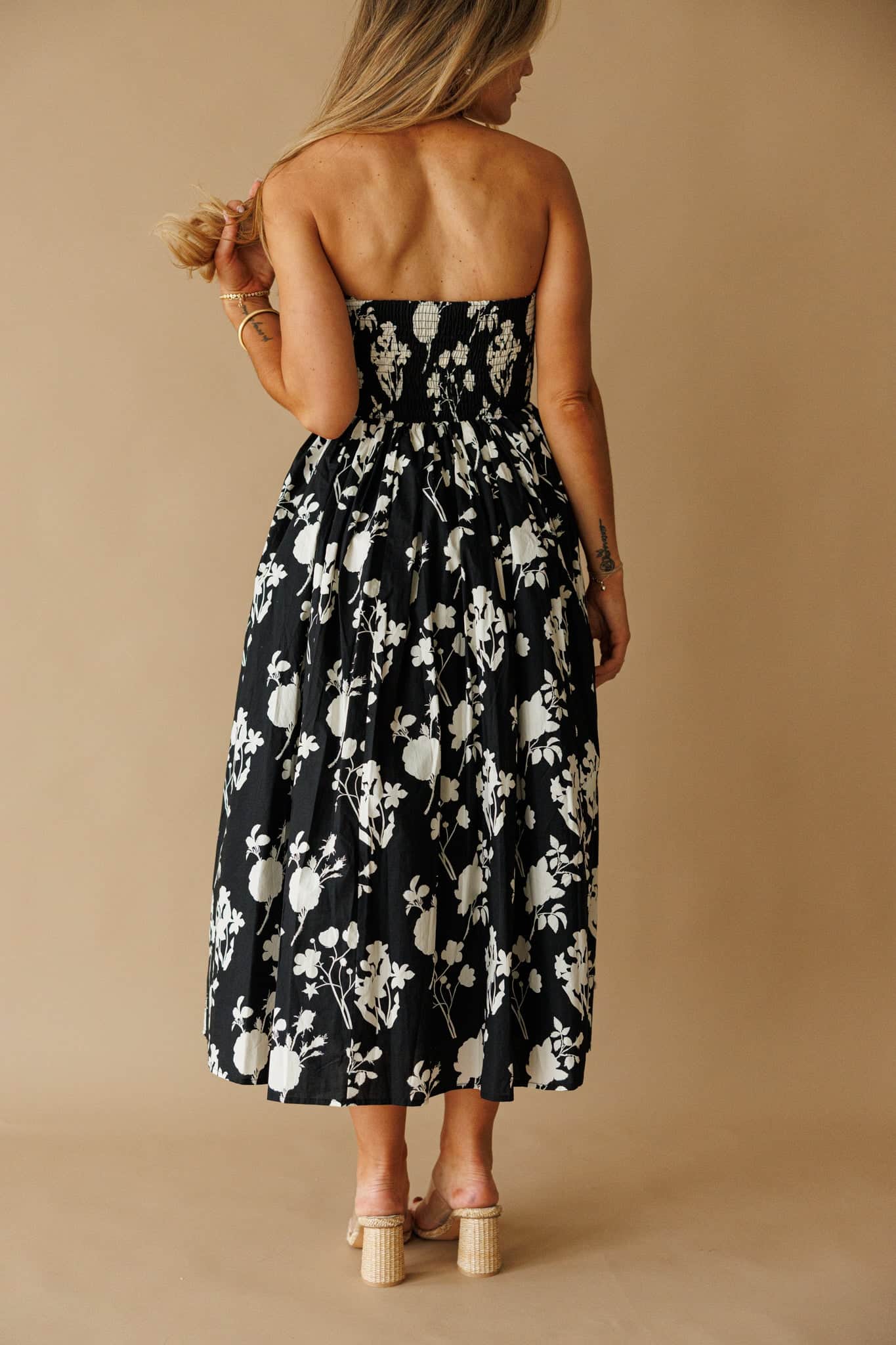 Black Magnolia Dress