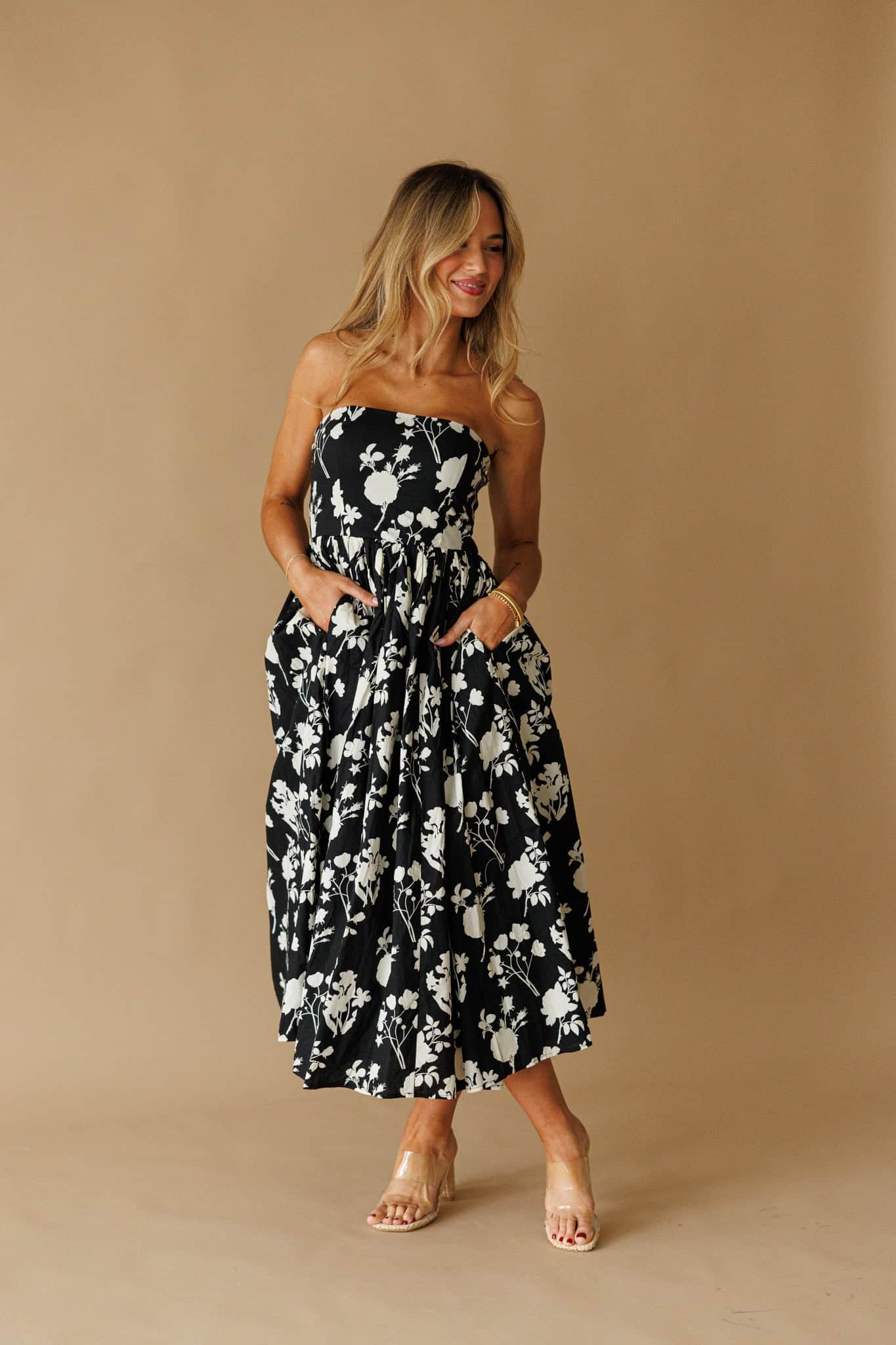 Black Magnolia Dress