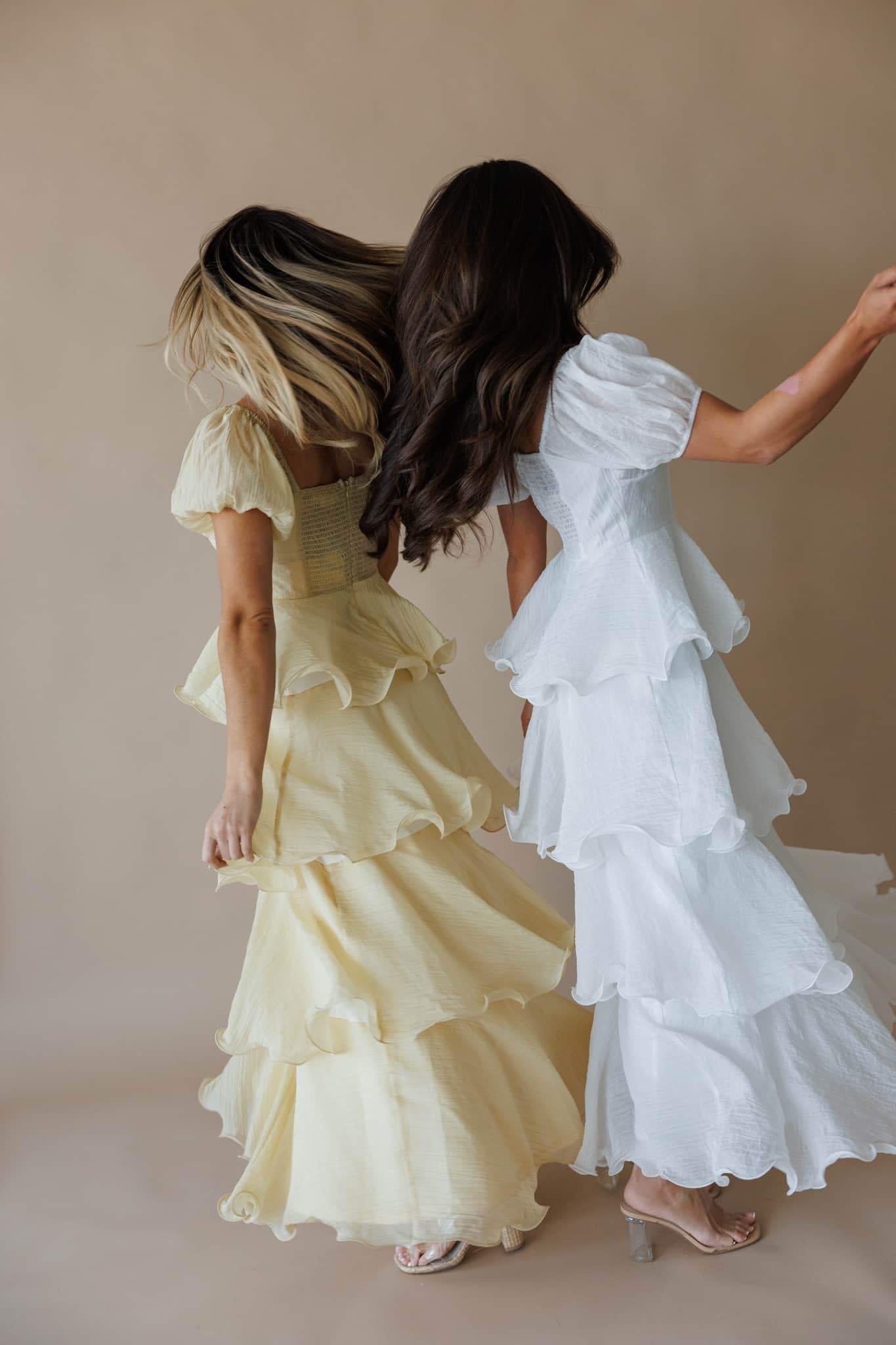 yellow, off white