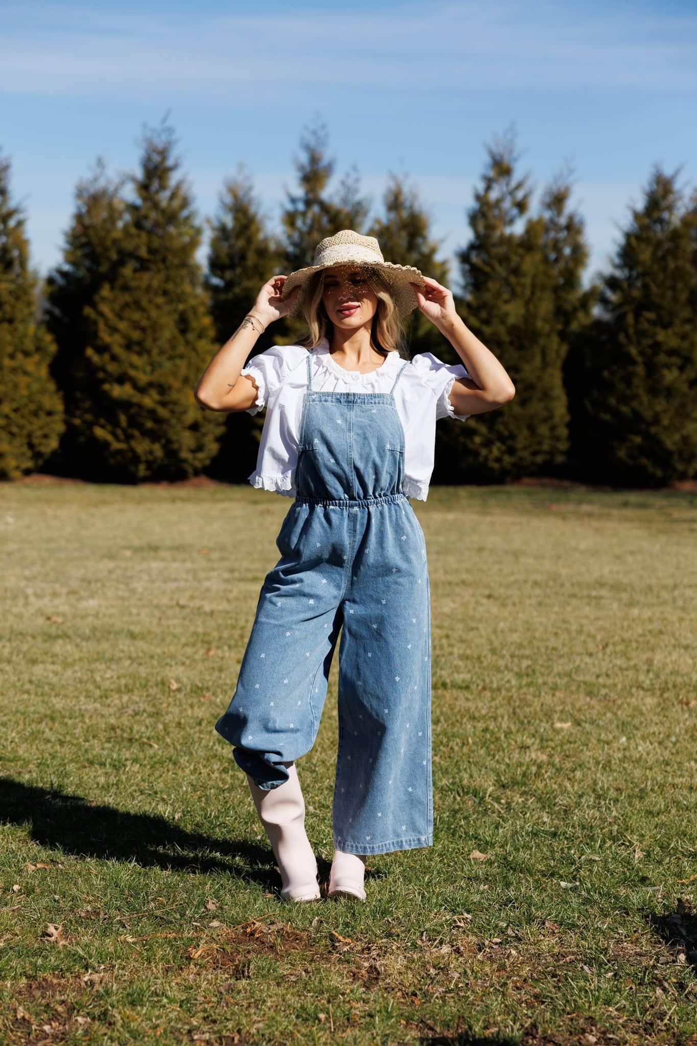 The Wildflower Denim Jumpsuit