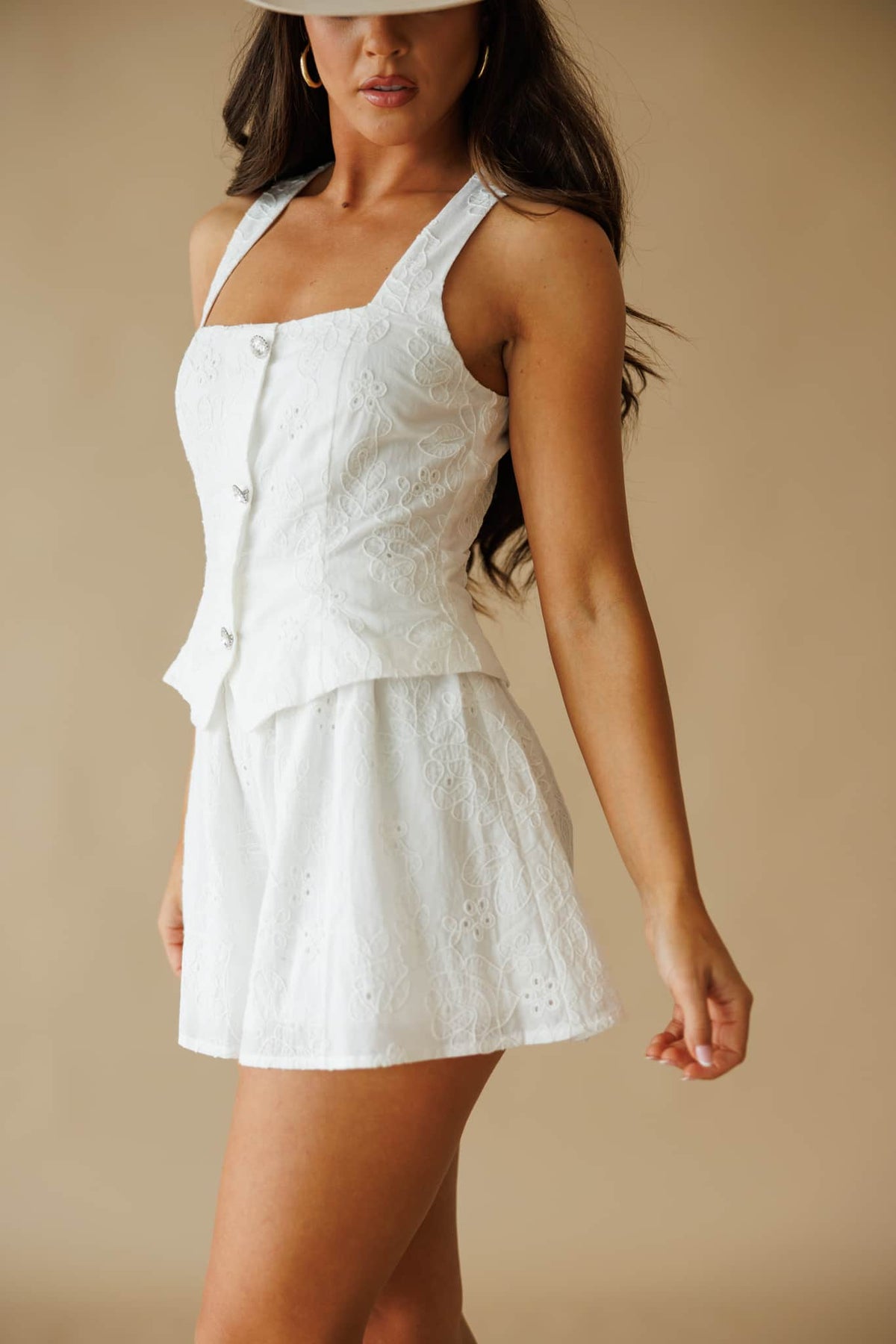 Newly Yours Eyelet Romper