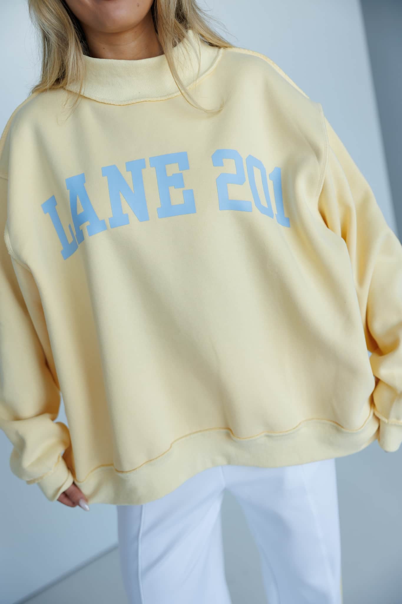 Yellow Lane 201 Mock Neck Sweatshirt