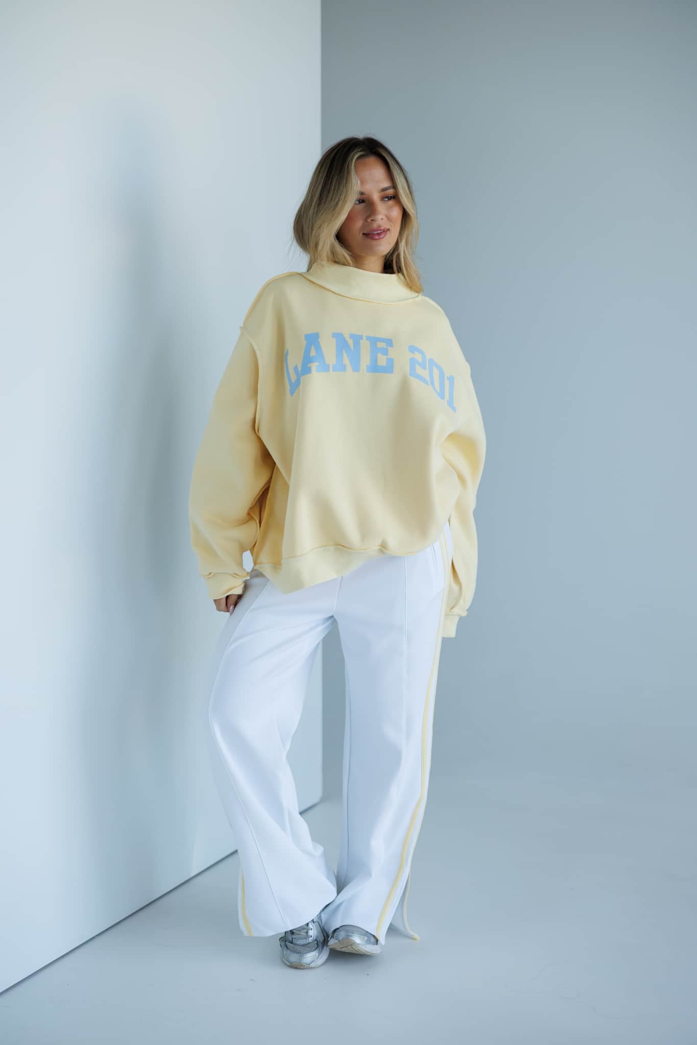 Yellow Lane 201 Mock Neck Sweatshirt
