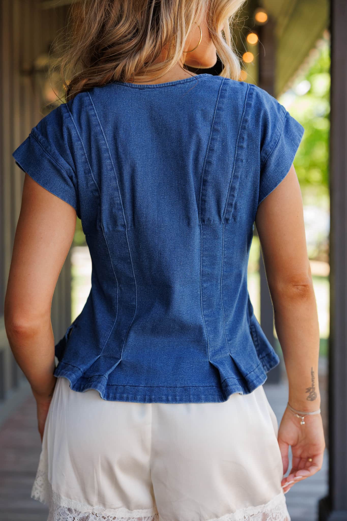 Open Road Denim Top