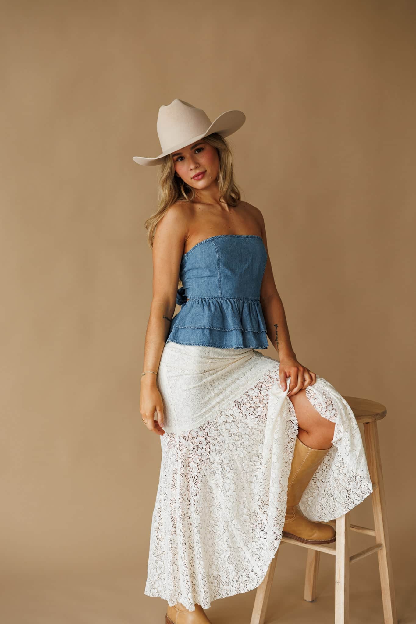 Southern Skies Denim Top