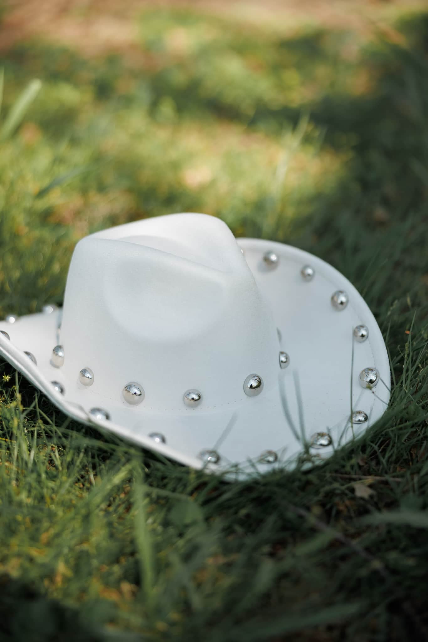 Ivory Studded Cowgirl Hat