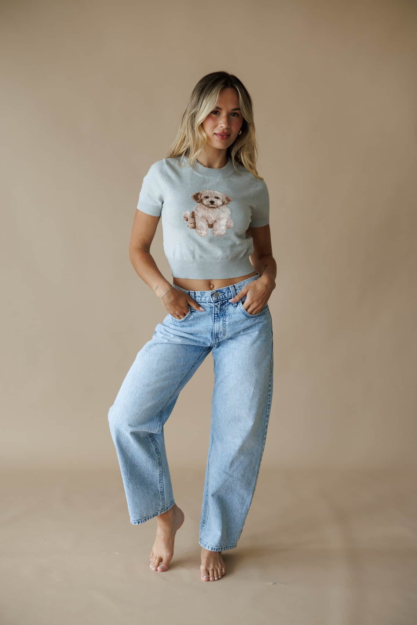 Golden Doodle Sweater Top