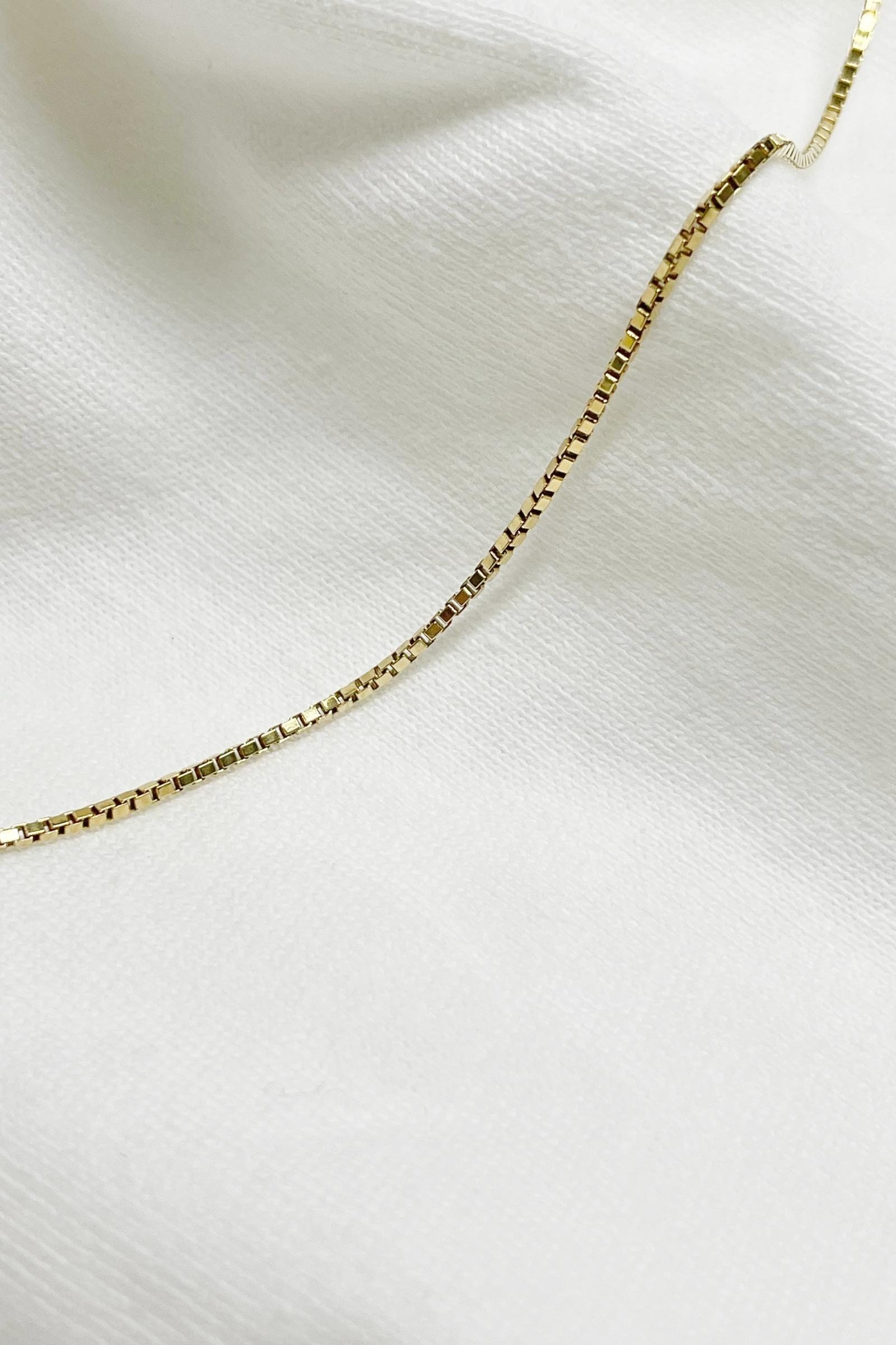 JN1031 simple gold chain necklace by together