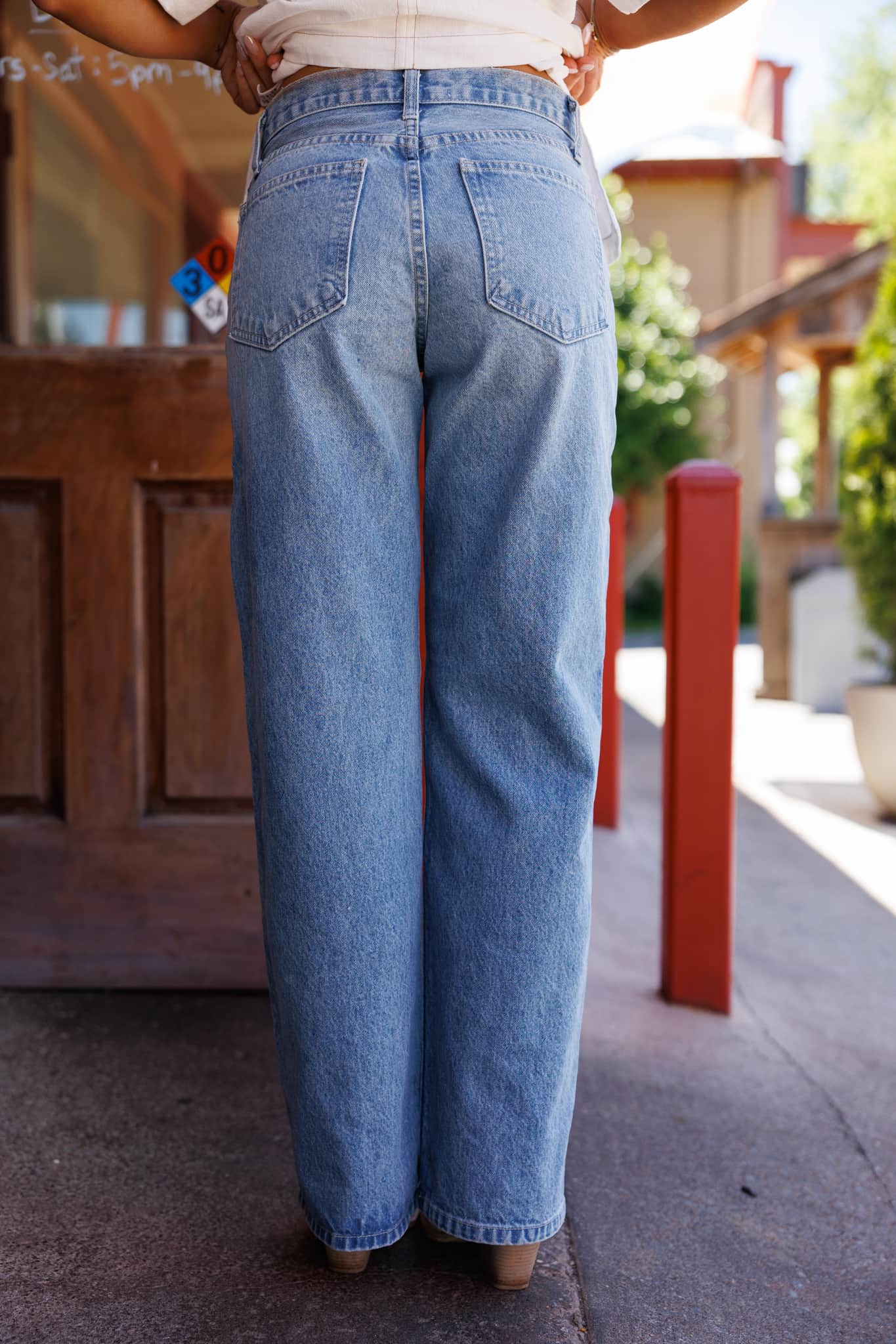 Just Black Low Rise Wide Denim