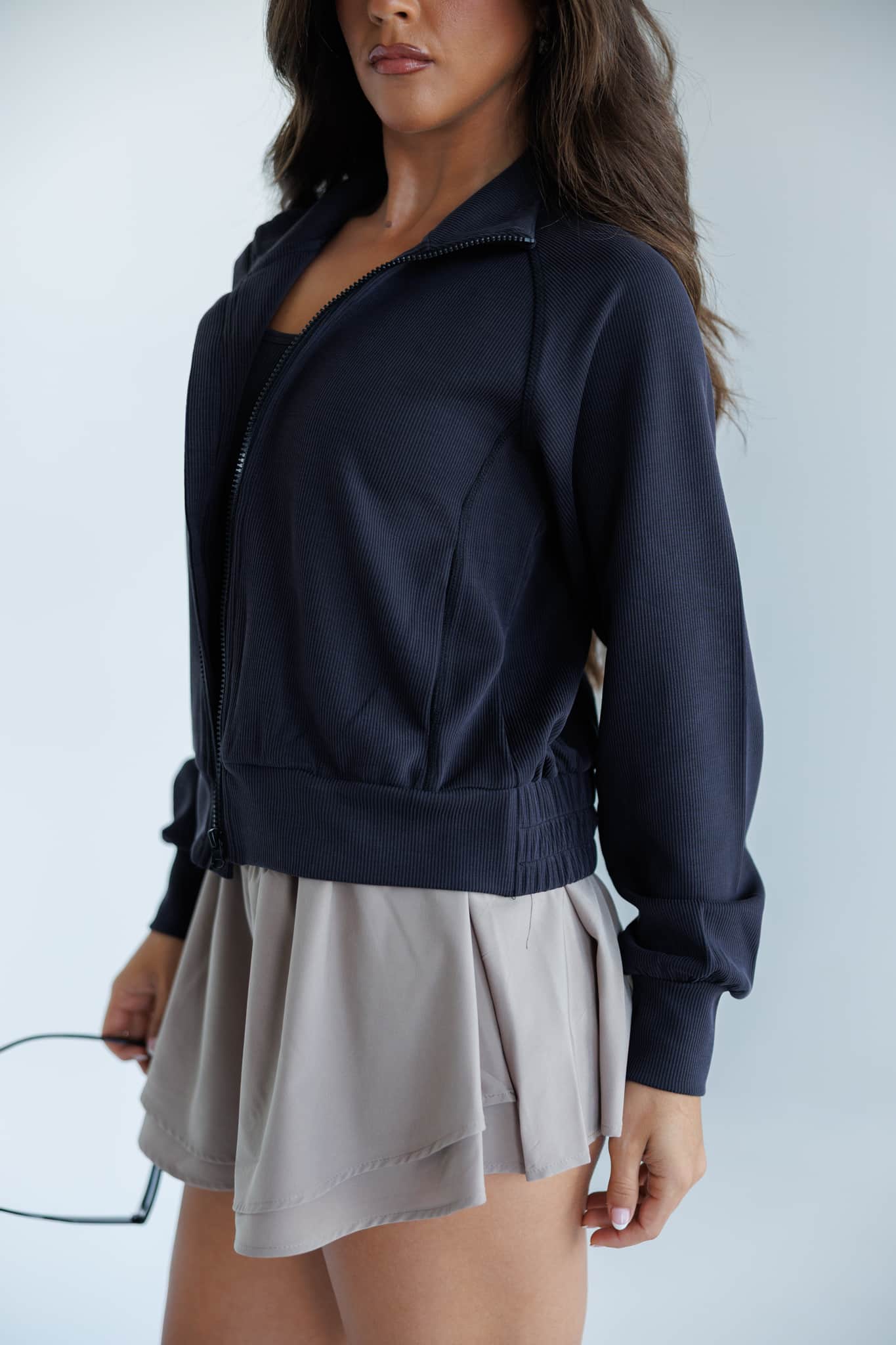 Sand Washed Ribbed Jacket