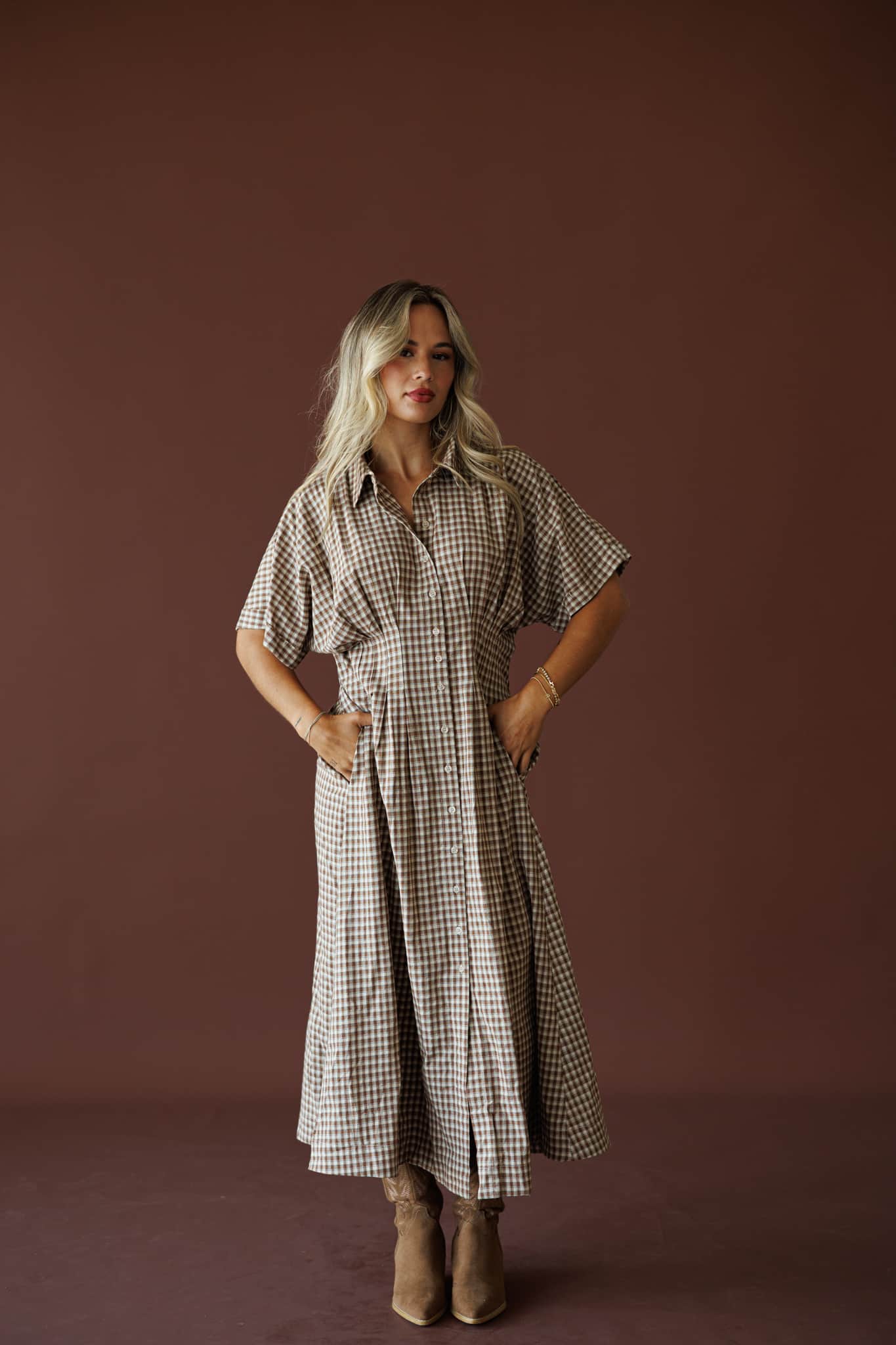 Harvest House Gingham Dress