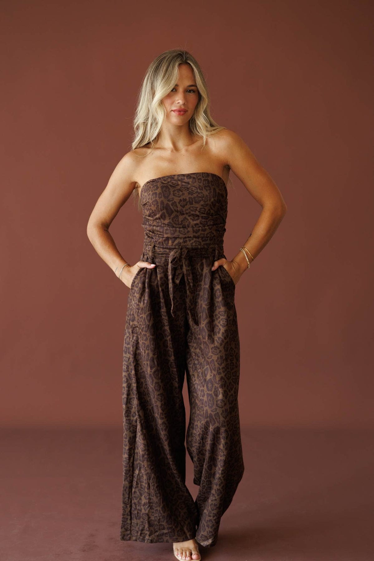 Leopard Suede jumpsuit