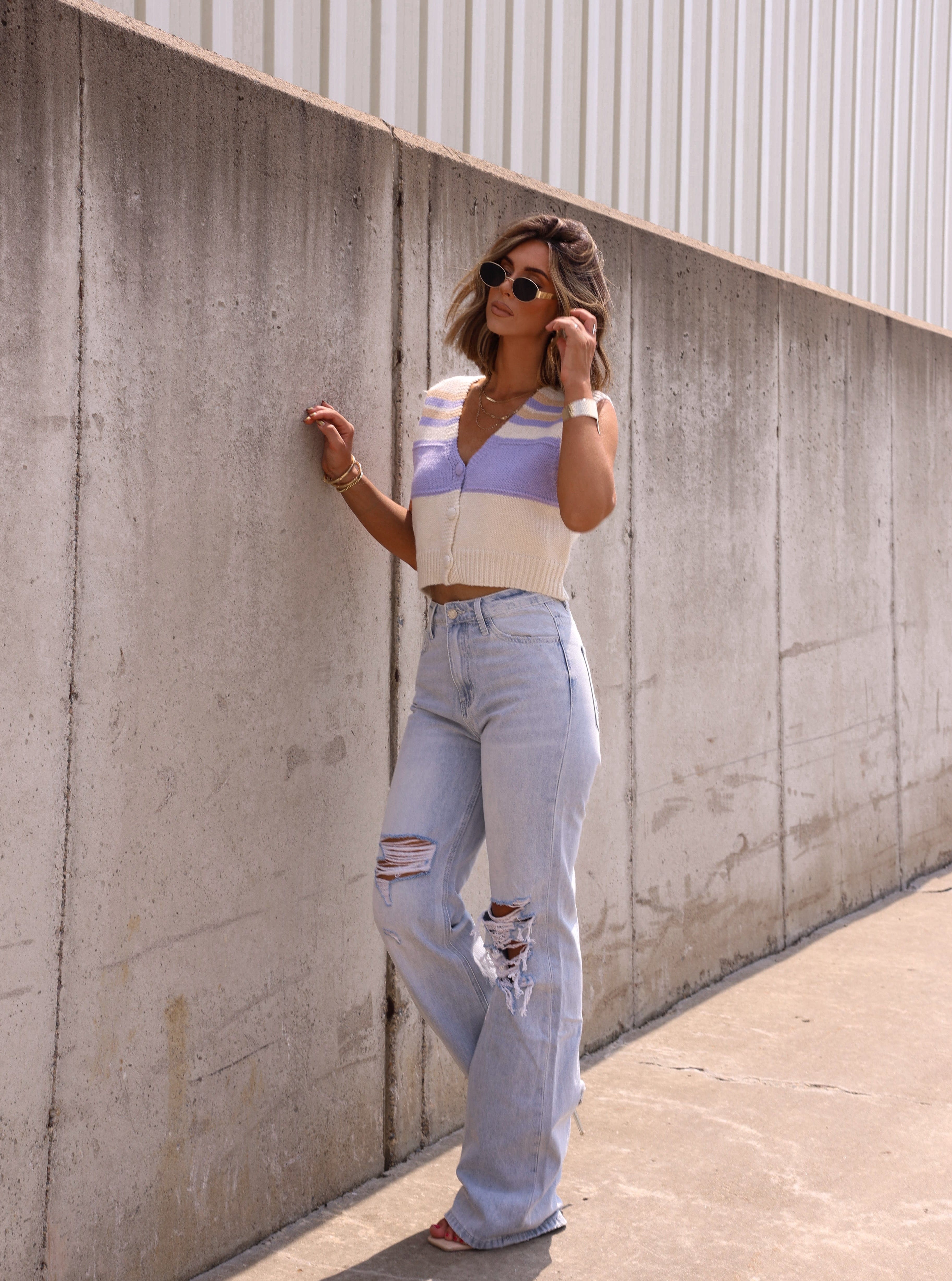 Light Wash 90's Flare Denim Vervet