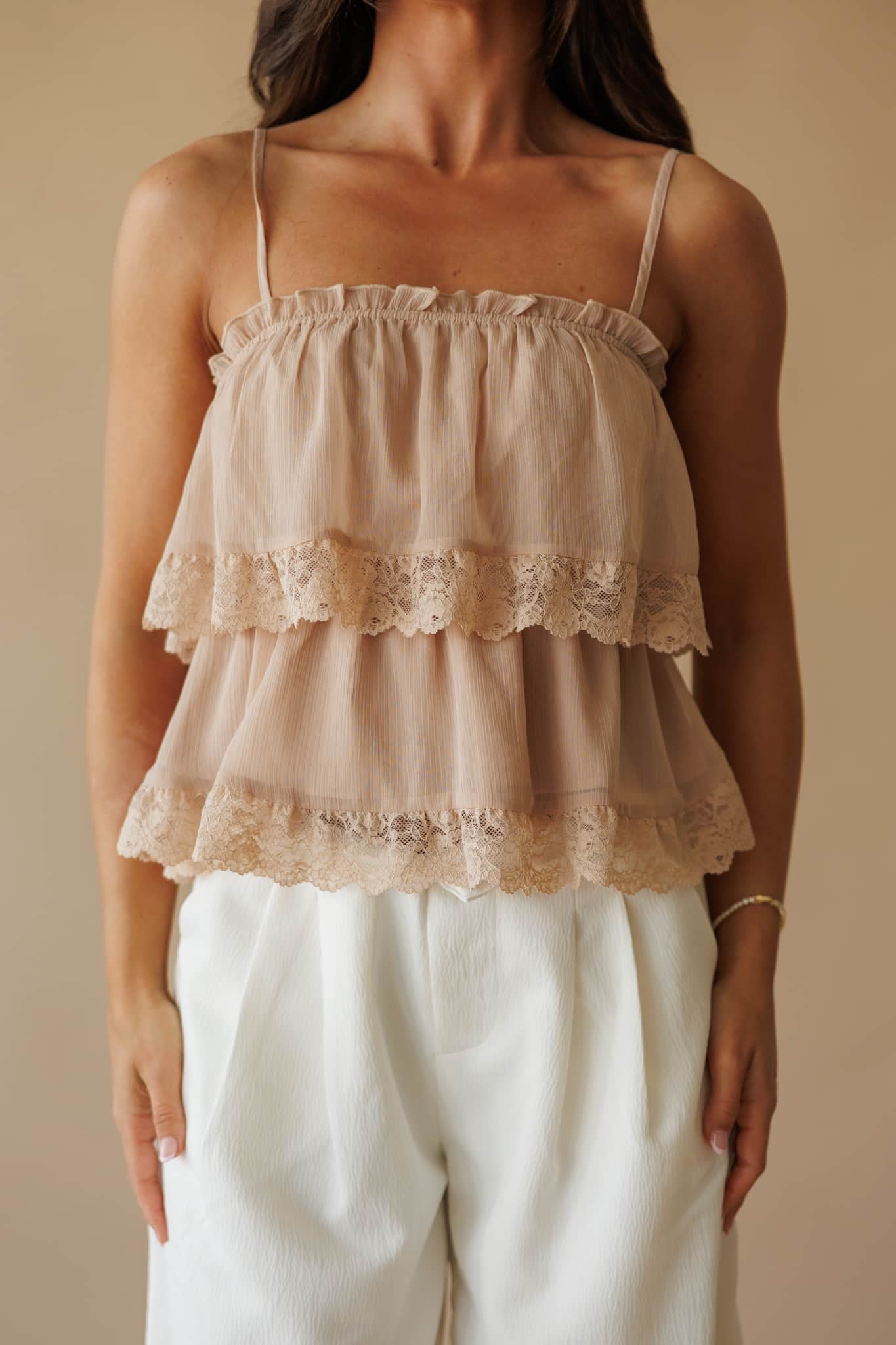 Blushing Romance Lace Top