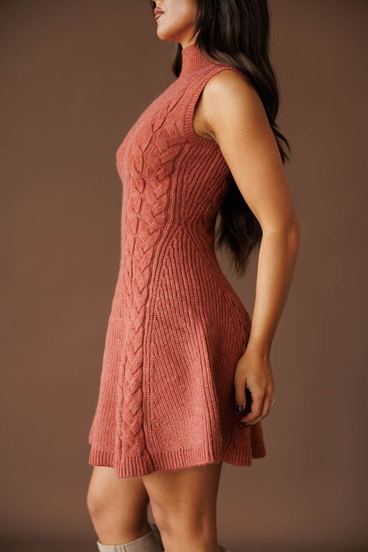 Long sleeve midi dress
