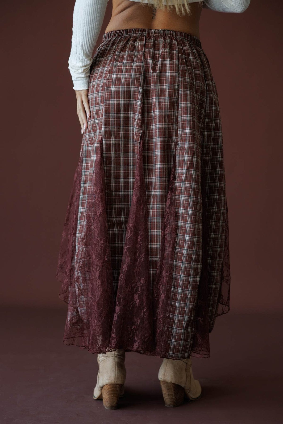 November Novel Plaid Skirt
