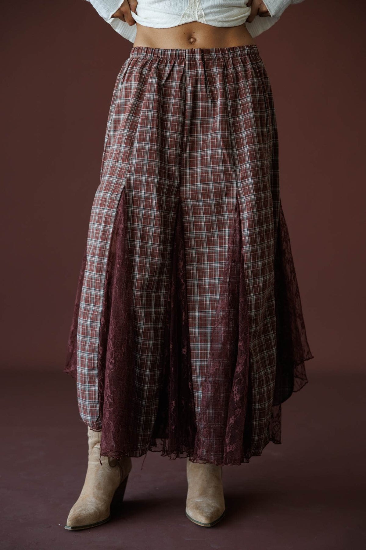 November Novel Plaid Skirt