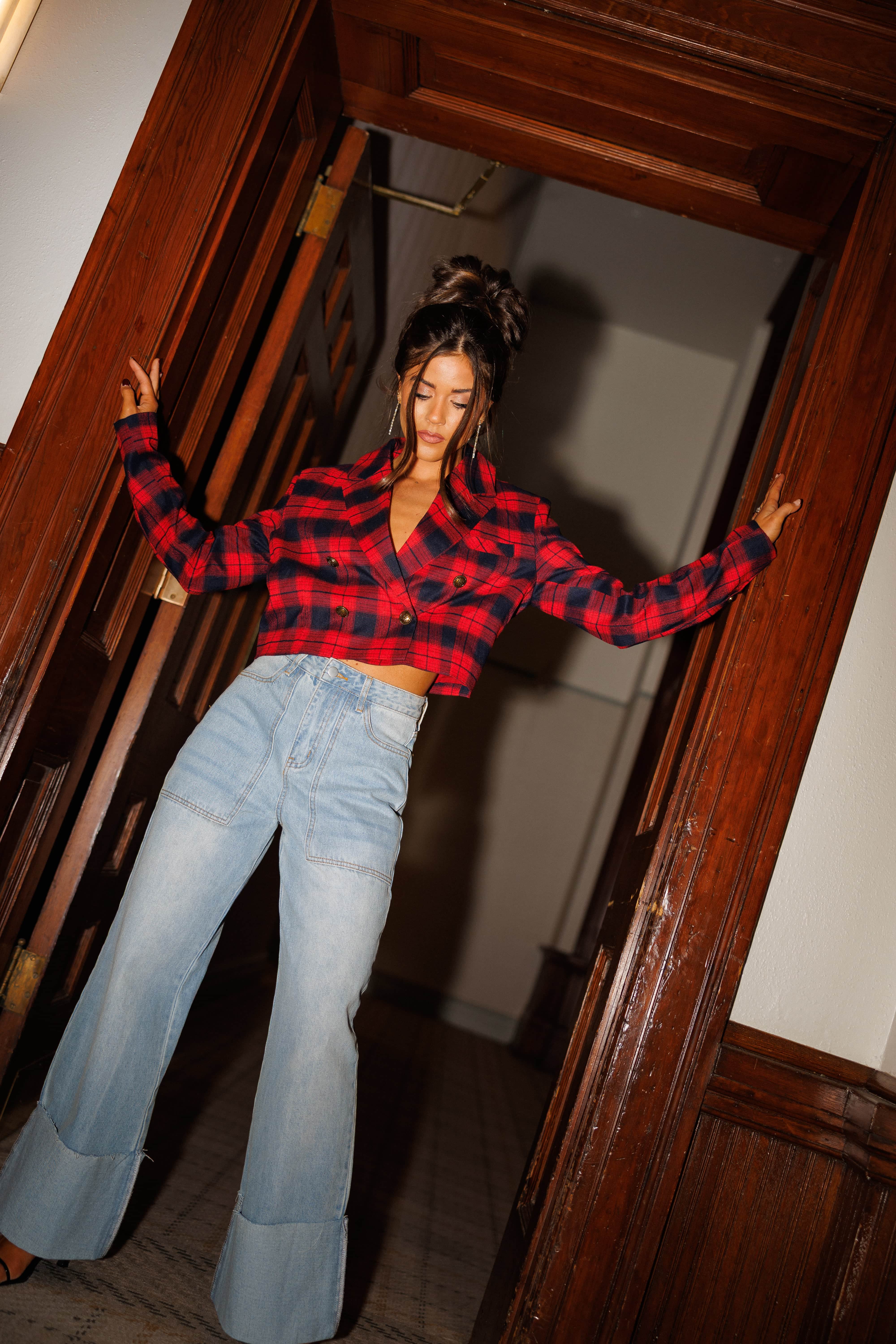 Festive Chic Cropped Blazer