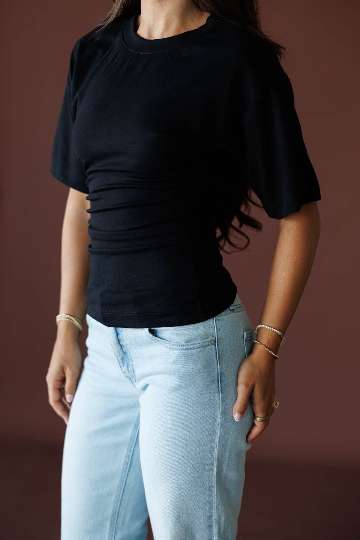 One Sided Ruched Tee