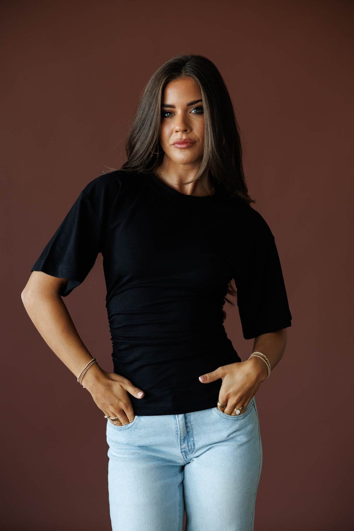 One Sided Ruched Tee