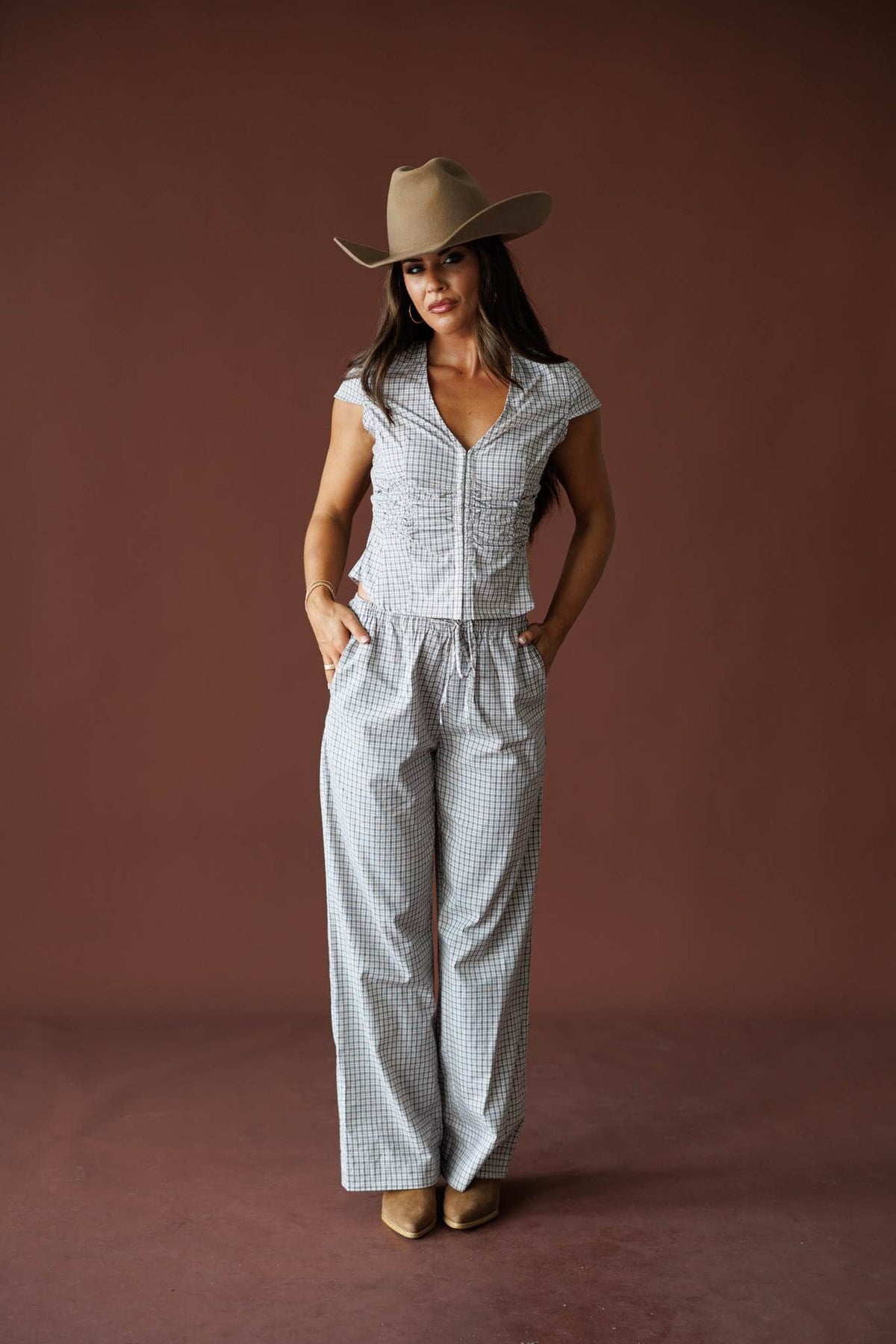 Plans Changed Check Pants