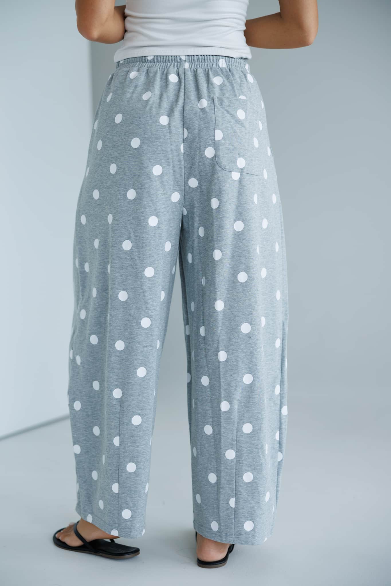 Polka Dot Barrel Sweatpants