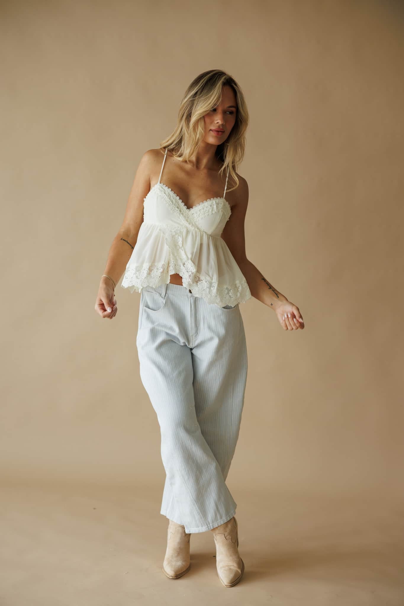 Jadyn Lace Trim Cami Top