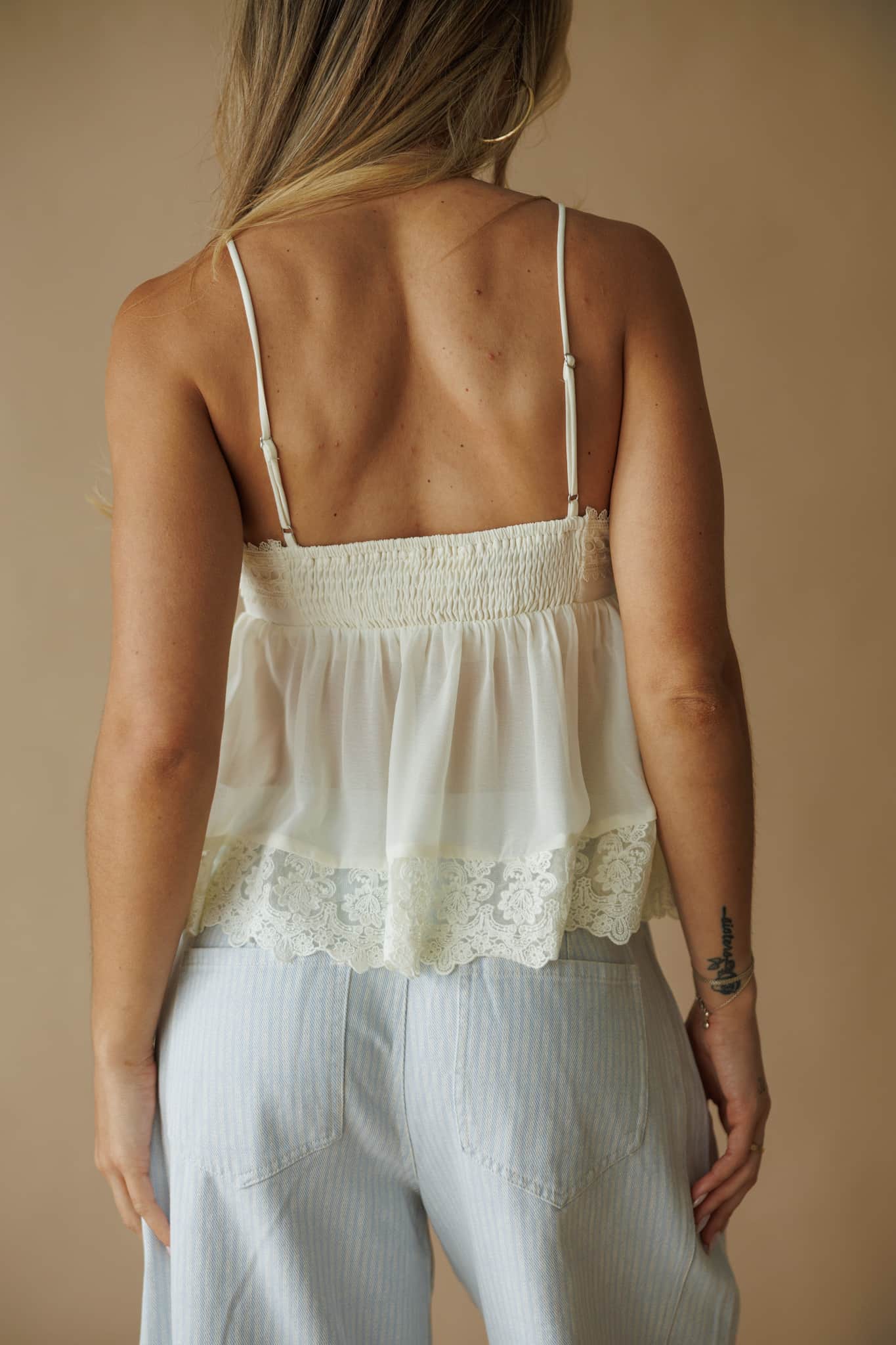 Jadyn Lace Trim Cami Top
