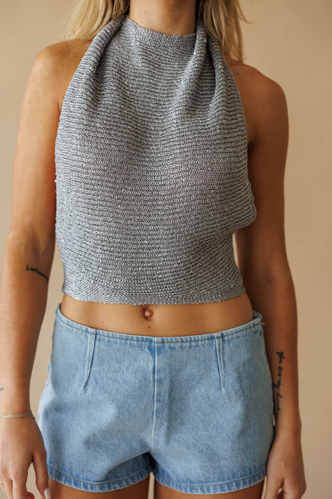 Luna Glow Sequin Top