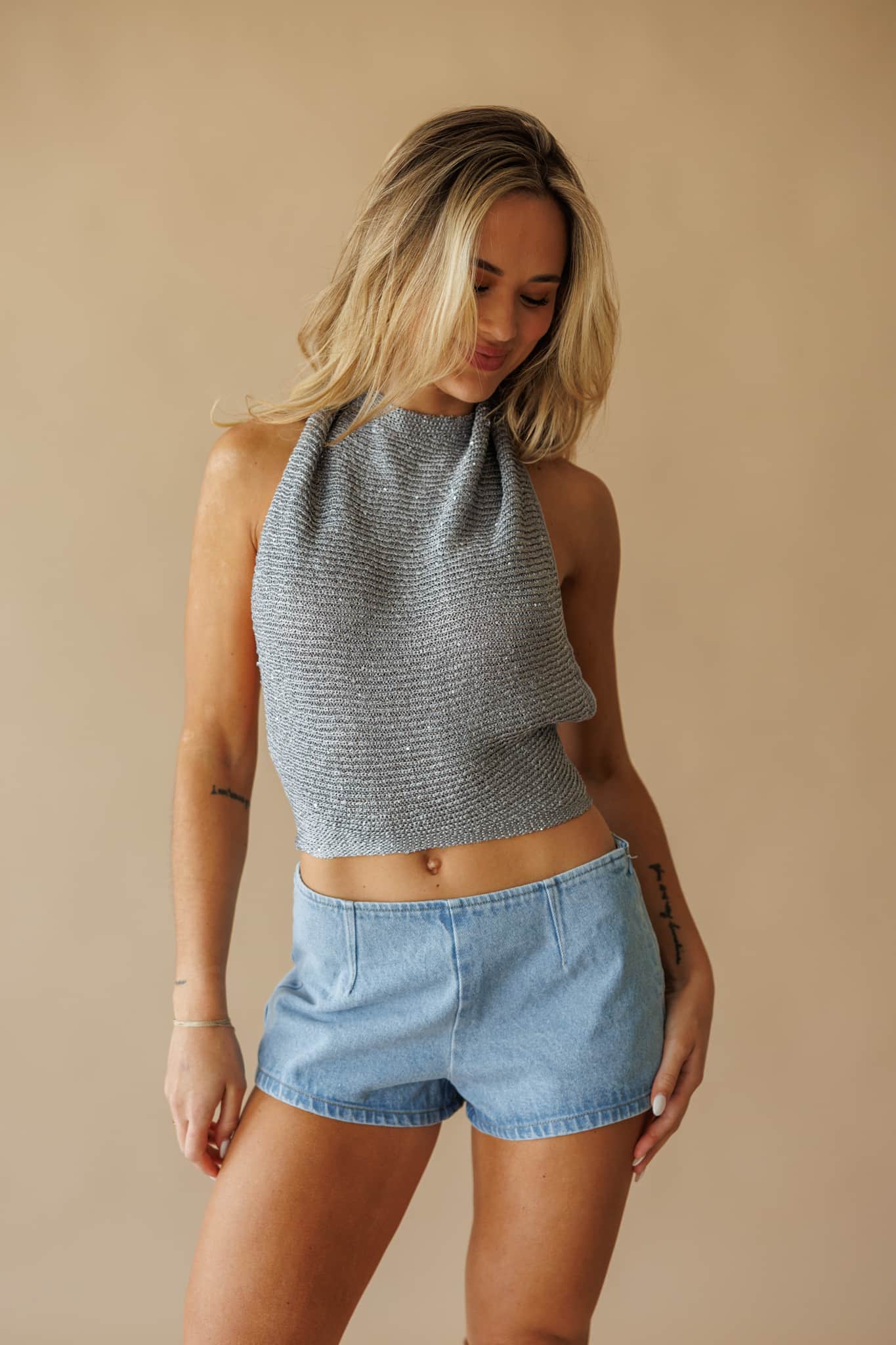 Luna Glow Sequin Top