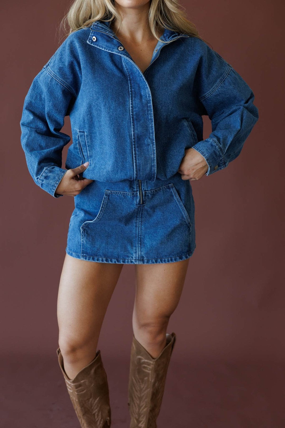 Denim dress