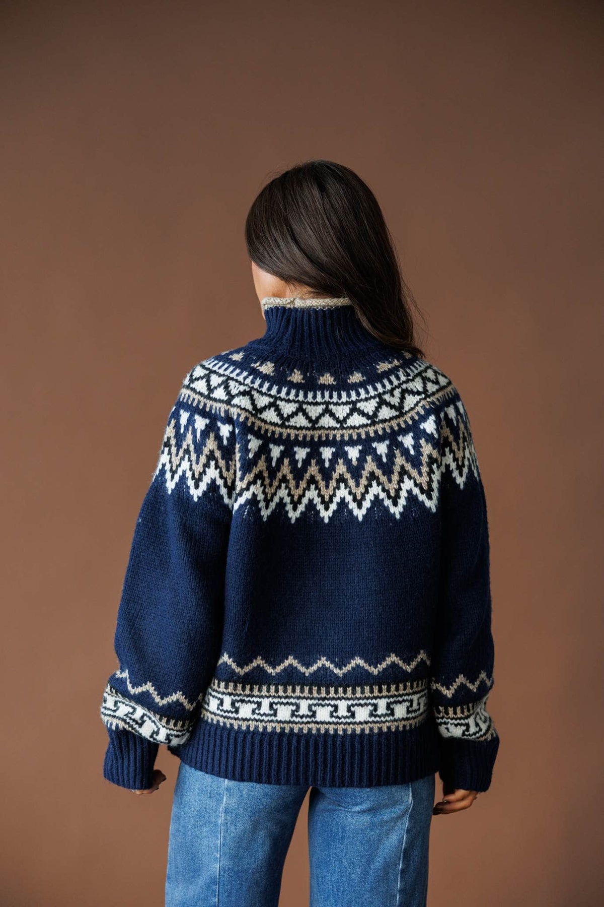 Fair Isle patterned sweater