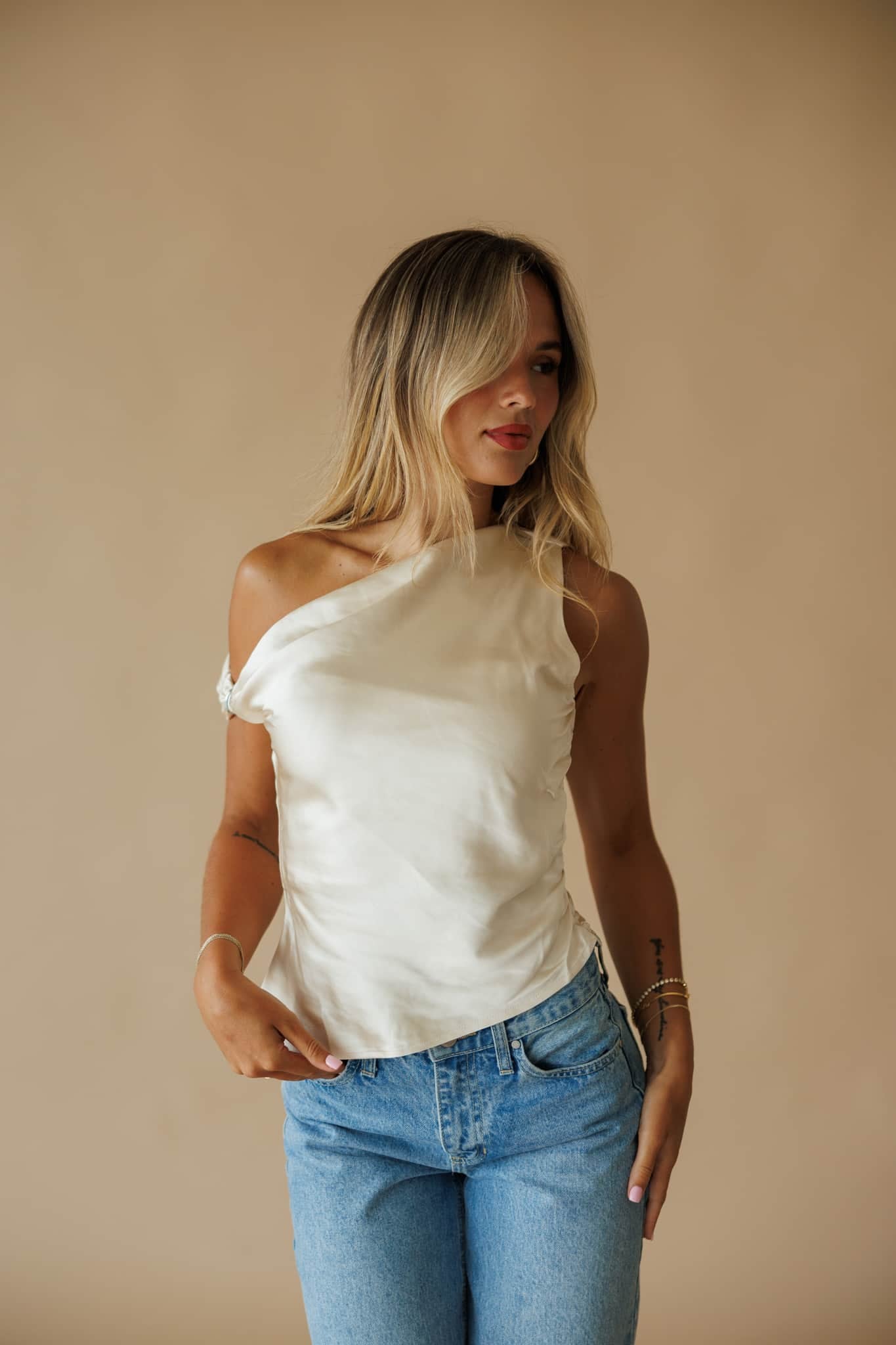 Soft Launch Satin Top
