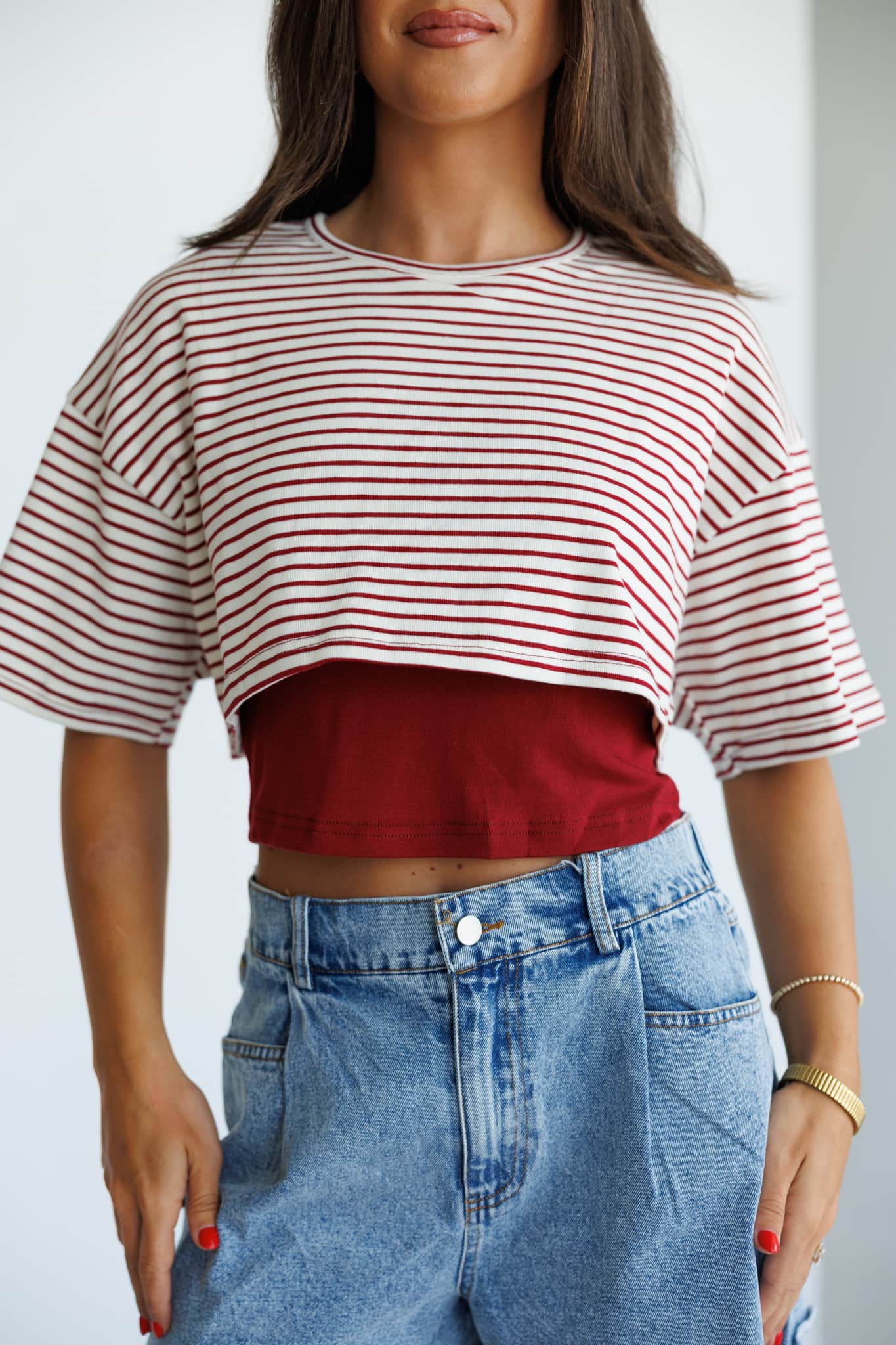Double Layer Short Sleeve Tee