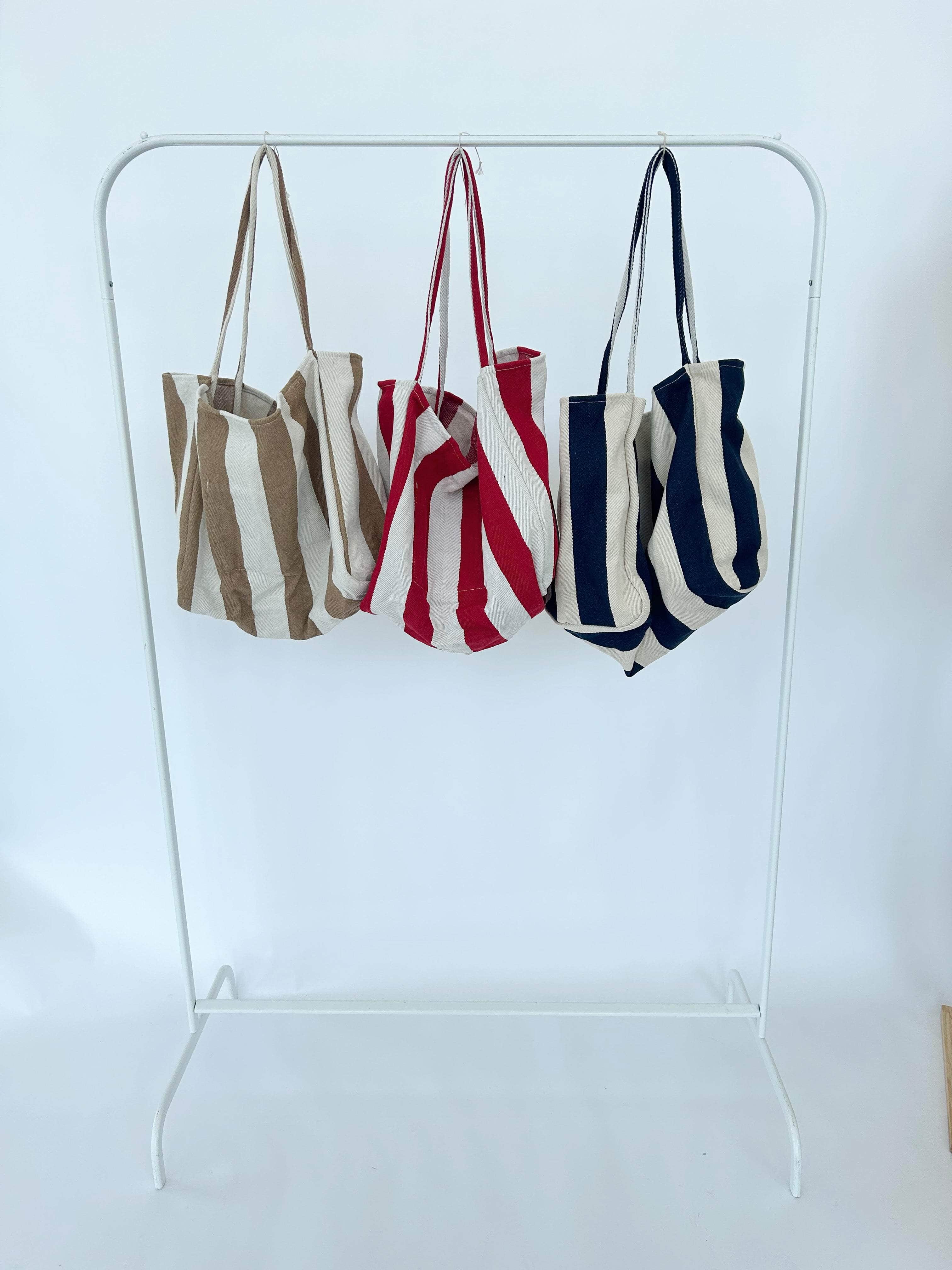 navy, red, tan